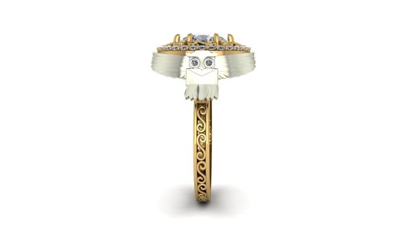 2 Tone Harry Potter Engagement Ring
