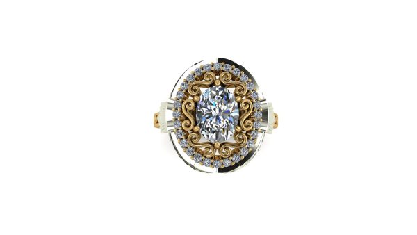 2 Tone Harry Potter Engagement Ring