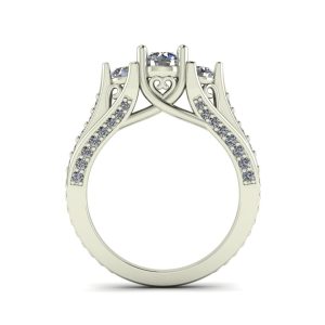 Trellis 3 Stone Engagement Ring