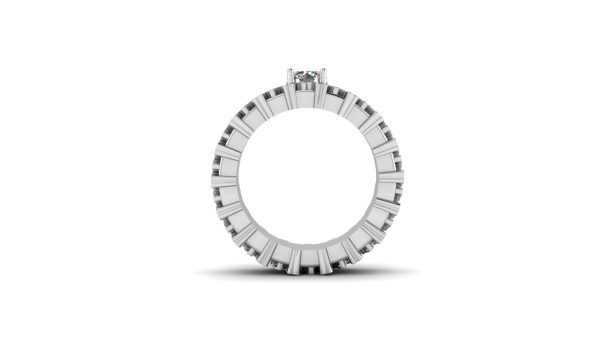 Diamond Tire Tread Wedding Ring