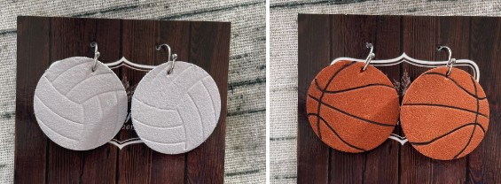 sports earrings