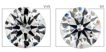 What Is A VVS Diamond "VS" stands for Very Slightly Included, which means that the diamond has minor inclusions that are difficult to see under 10x magnification. These inclusions may include tiny crystals, feathers, or clouds within the diamond.