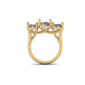 3 Stone Trellis Engagement Ring