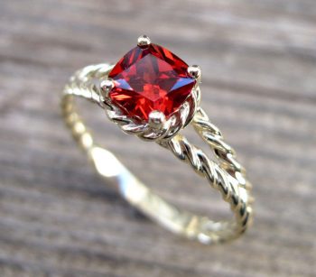 ruby engagement ring