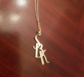 monogram pendant