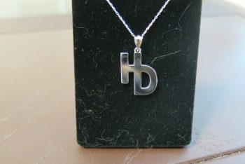 monogram pendant