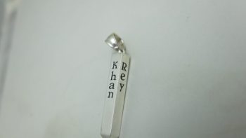 monogram pendant
