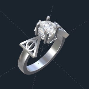 Deathly Hallows Engagement Ring