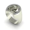 Business Logo Horseshoe Ring