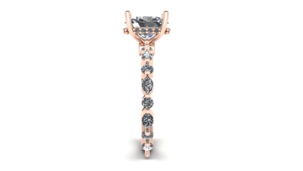 Mixed Cut Engagement Ring
