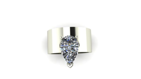 Cigar Band Engagement Ring