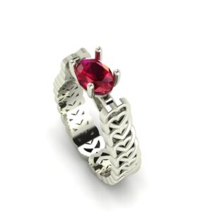 Cuban Link Engagement Ring