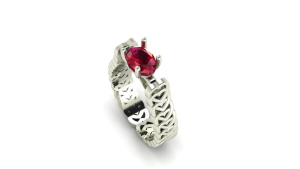 Cuban Link Engagement Ring