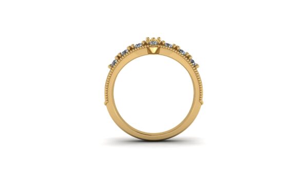 Sculptural Superman Wedding Band