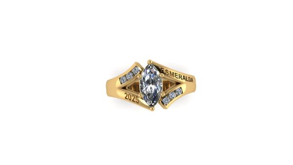 Offset Split Shank Class Ring