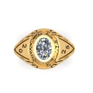 Custom Oval Class Ring