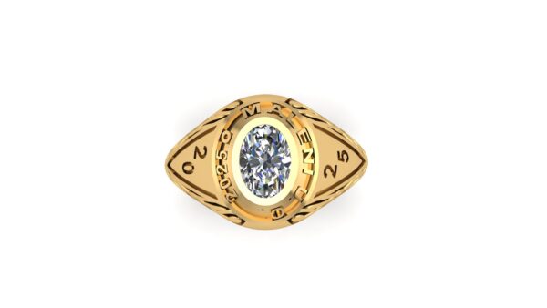 Custom Oval Class Ring