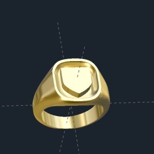 Engraved Family Crest Ring