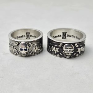 Skull Wedding Ring Sets His And Hers