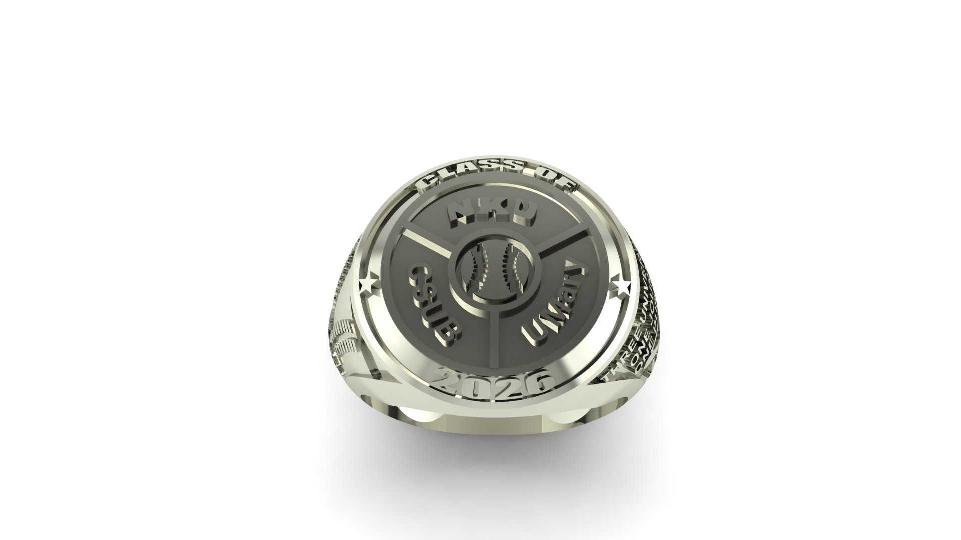 Three School Class Ring