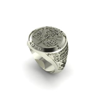Three School Class Ring