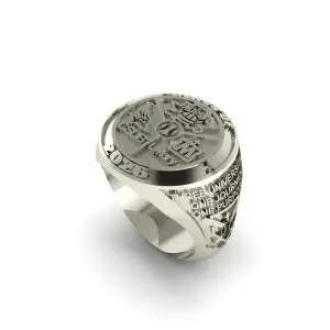 Three School Class Ring