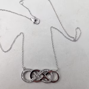 Diamond Double Infinity Pendant