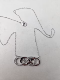 Diamond Double Infinity Pendant