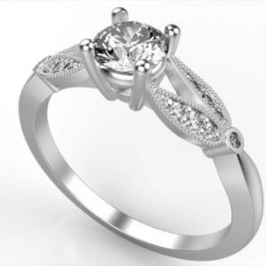 Moissanite Engagement Ring