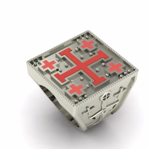 templar cross signet ring